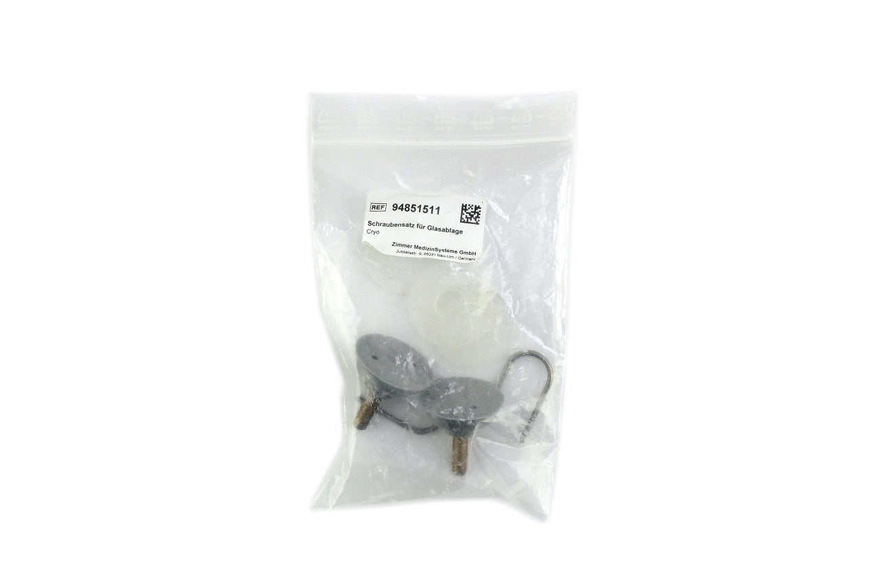 Zimmer Cryo 6 Chiller Screw Set For Glass Shelf (Set/2) PN: 94851511 PARTS AS IS
