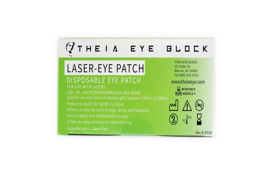 THEIA LASER DISPOSABLE PATIENT EYE PATCHES - 24 Pairs for Patient Eye Protection