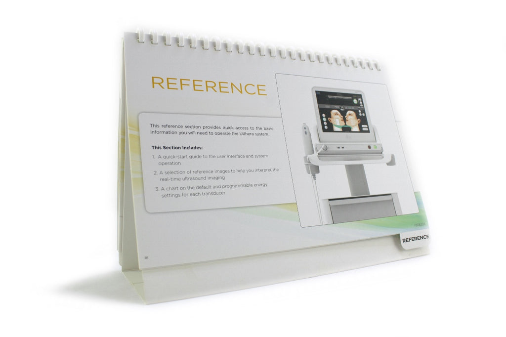 Ultherapy Face, Neck & Body Treatment Guidelines Desktop Marketing Material