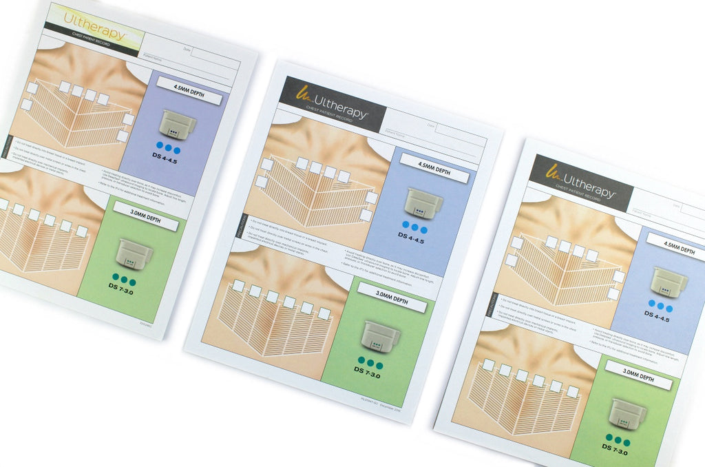 Ultherapy Patient Chest Planning Record - Treatment Preparation Tear Sheet 2016