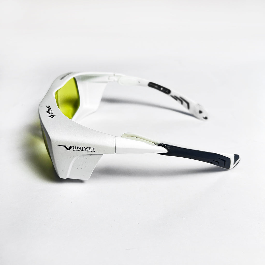 Ellman Univet Diode Laser Safety Glasses PPE White w Yellow Lens OD5 @ 810-823nm