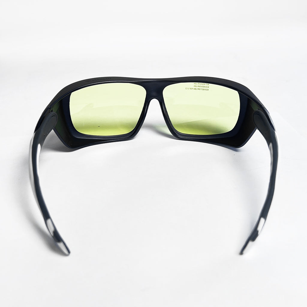 Ellman Univet Diode Laser Safety Glasses PPE Black w Yellow Lens OD5 @ 810-823nm