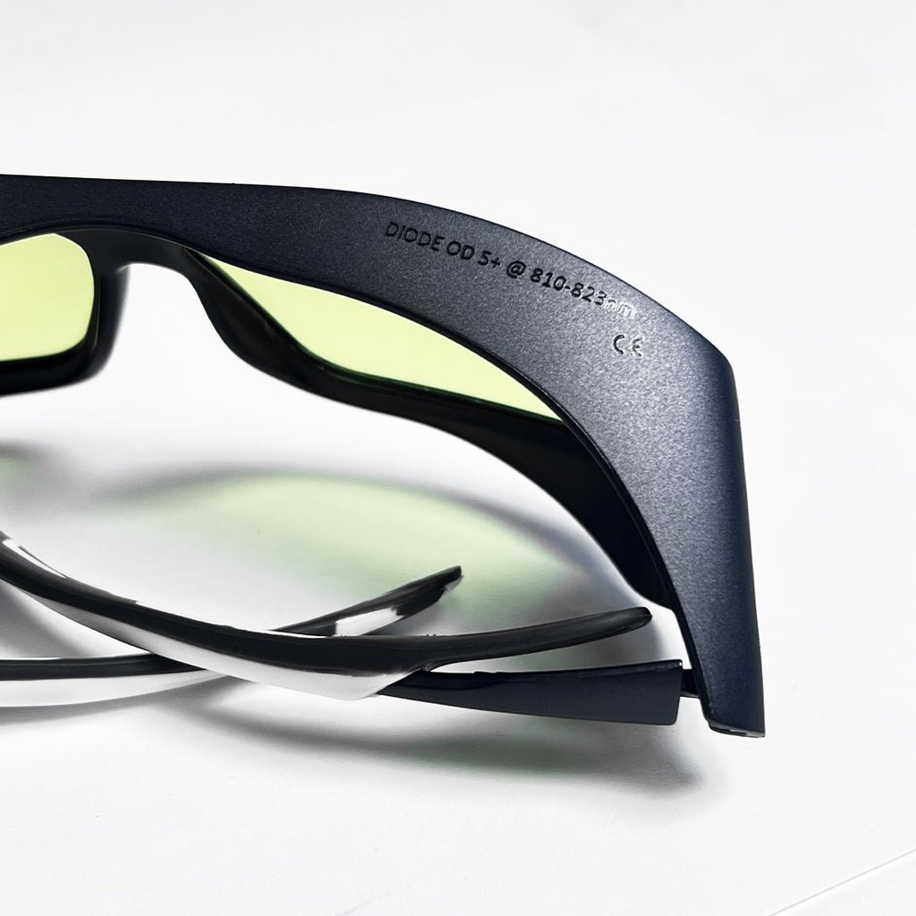 Ellman Univet Diode Laser Safety Glasses PPE Black w Yellow Lens OD5 @ 810-823nm