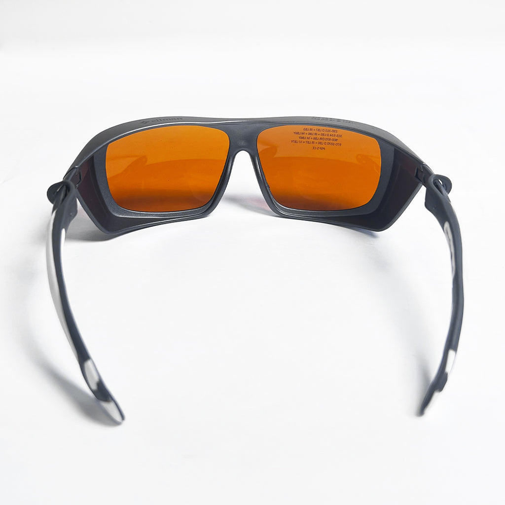 Ellman Univet KTP YAG Laser Safety Glasses PPE Orange Lens OD5 532/1064nm Black