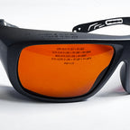 Ellman Univet KTP YAG Laser Safety Glasses PPE Orange Lens OD5 532/1064nm Black