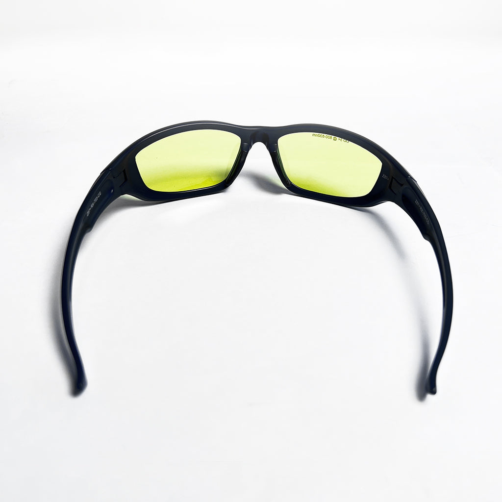 Sandstone Diode Laser Safety Glasses PPE Yellow Lens OD5 @ 810-823nm - Grey