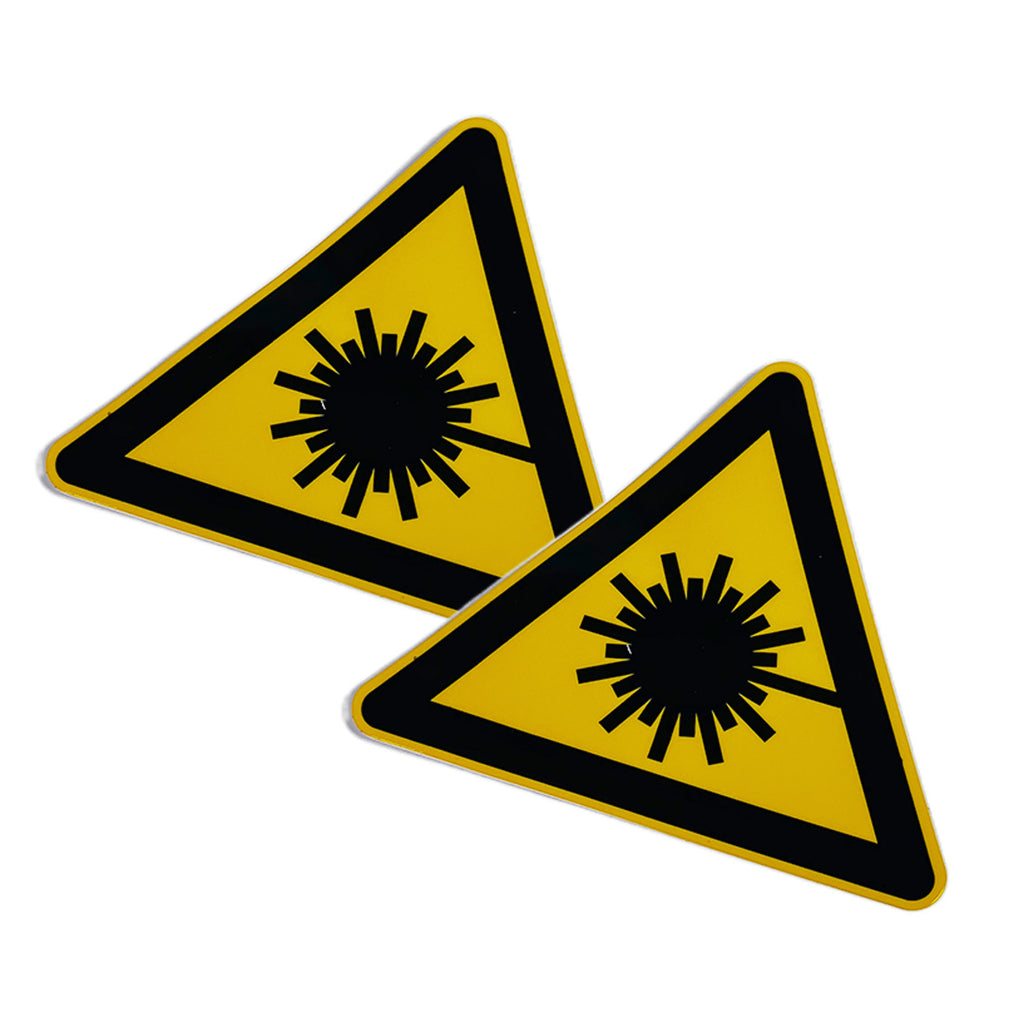 Candela Laser Label Door Safety Yellow Warning Sticker 2Pack