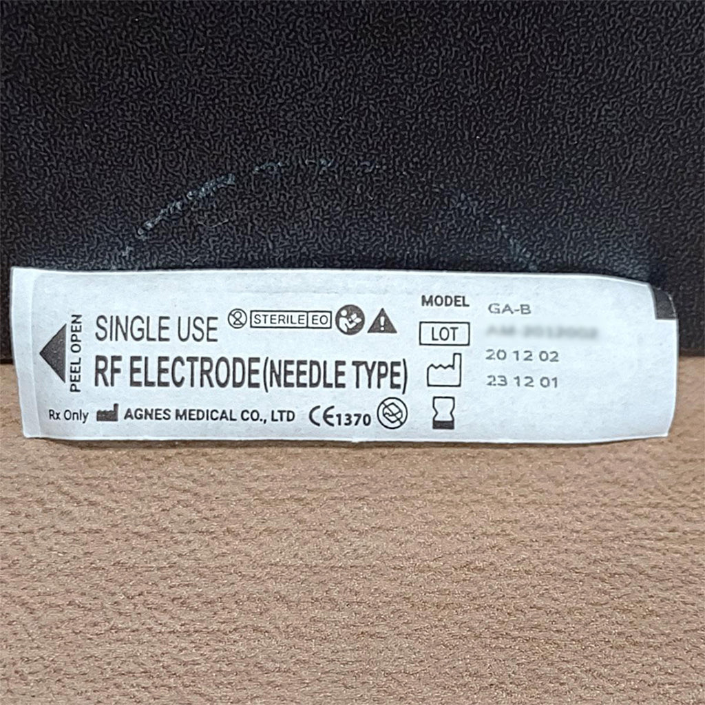 Agnes Medical RF Electrode Needle Type Micro-Insulated Model GA-B - Single
