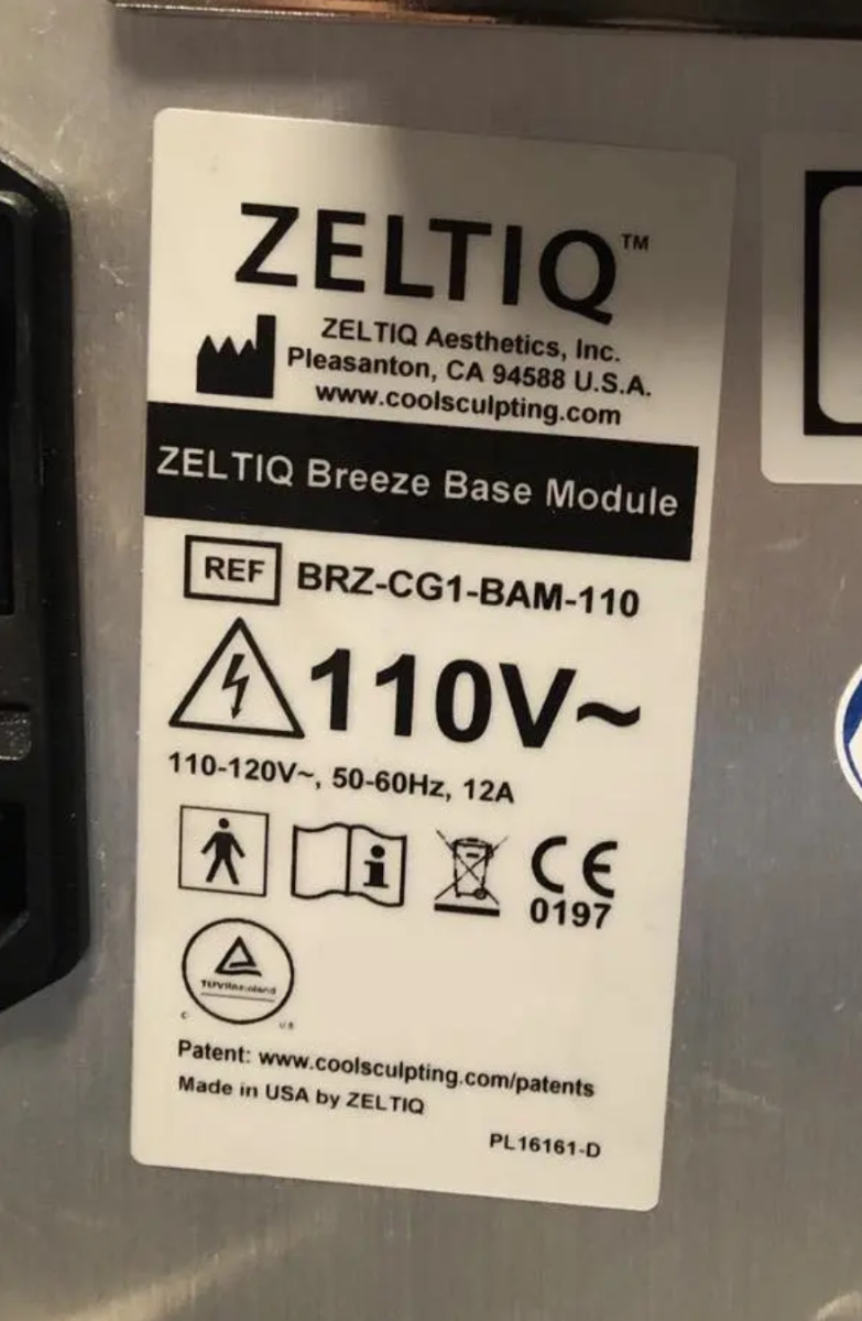 2018 Zeltiq CoolSculpting Body Contouring Cryolipolysis System