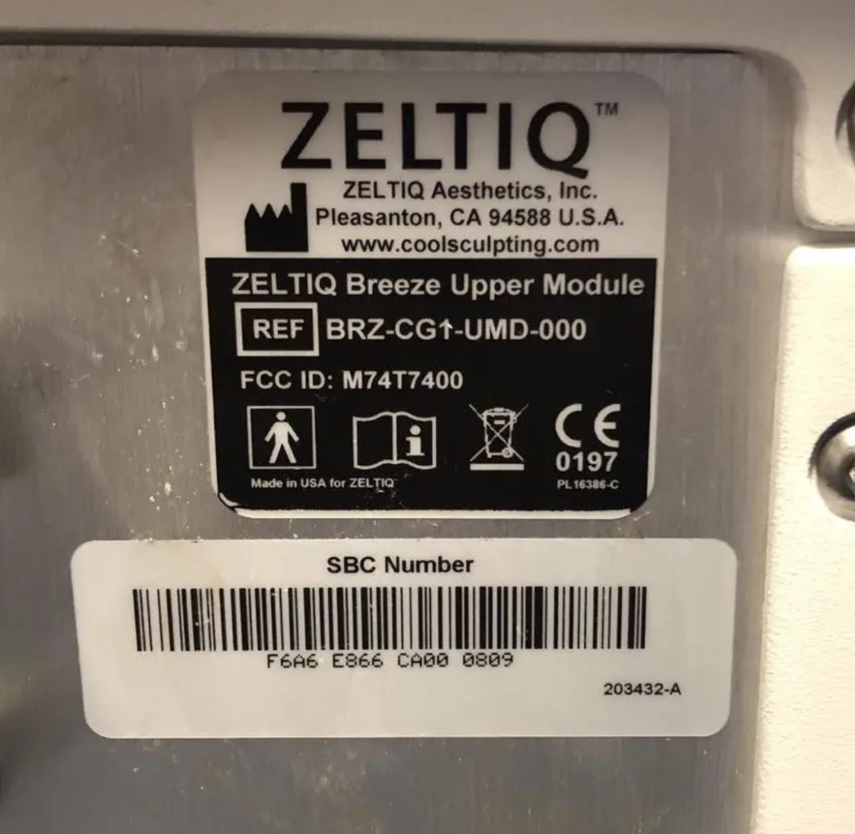 2018 Zeltiq CoolSculpting Body Contouring Cryolipolysis System