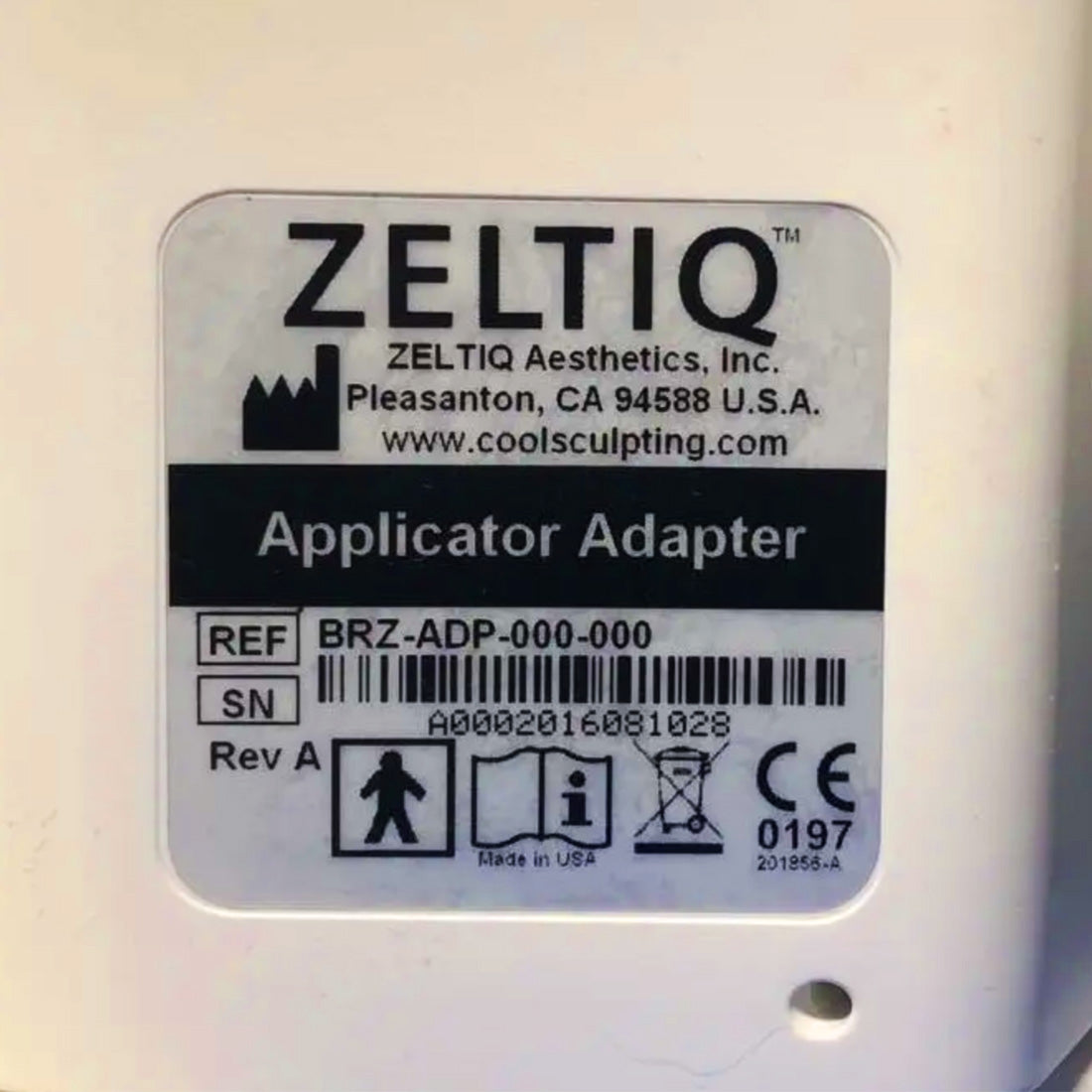 2016 Zeltiq CoolSculpting Body Contouring Cryolipolysis System