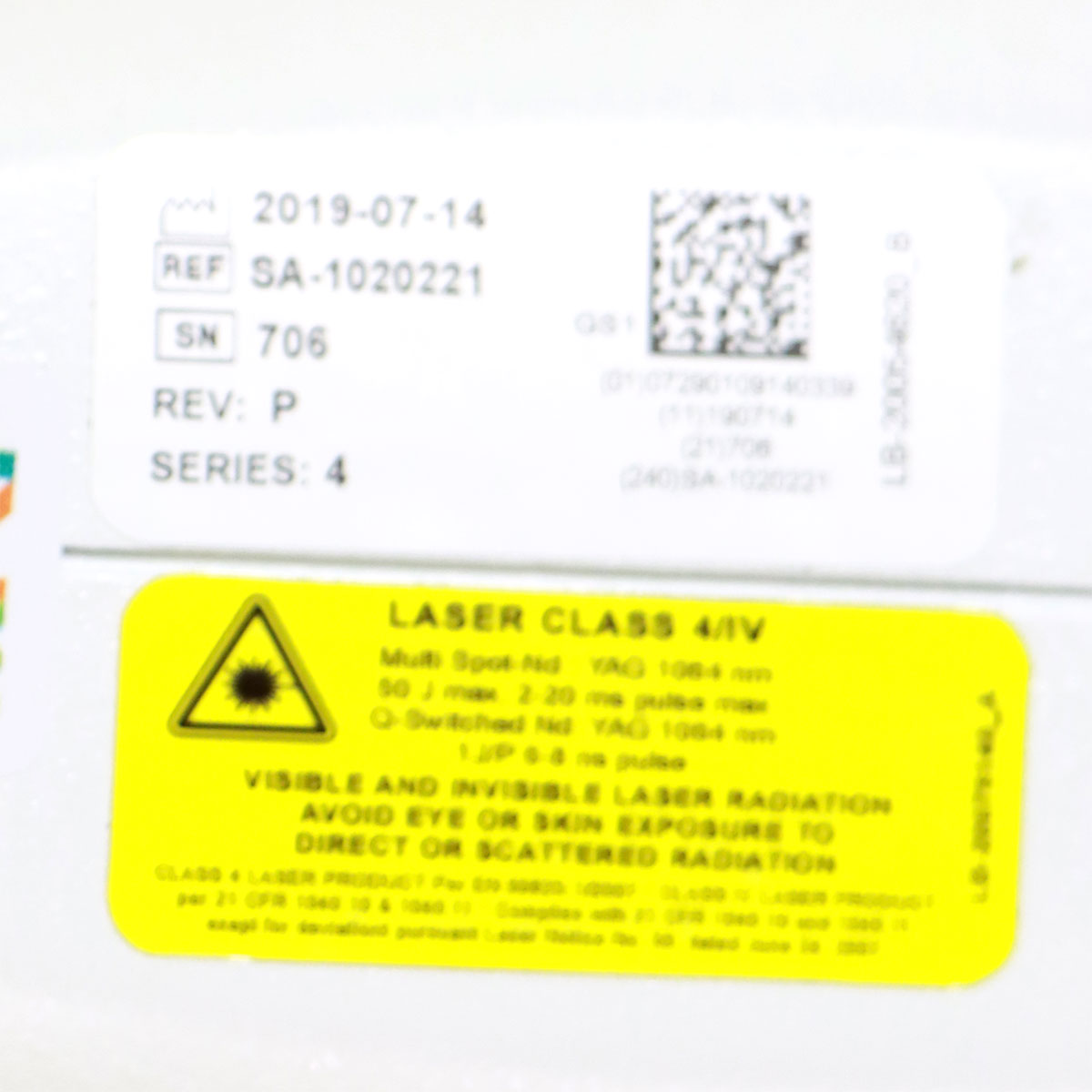 2019 Lumenis M22 Q-Switched Nd:YAG Handpiece SA-1020221