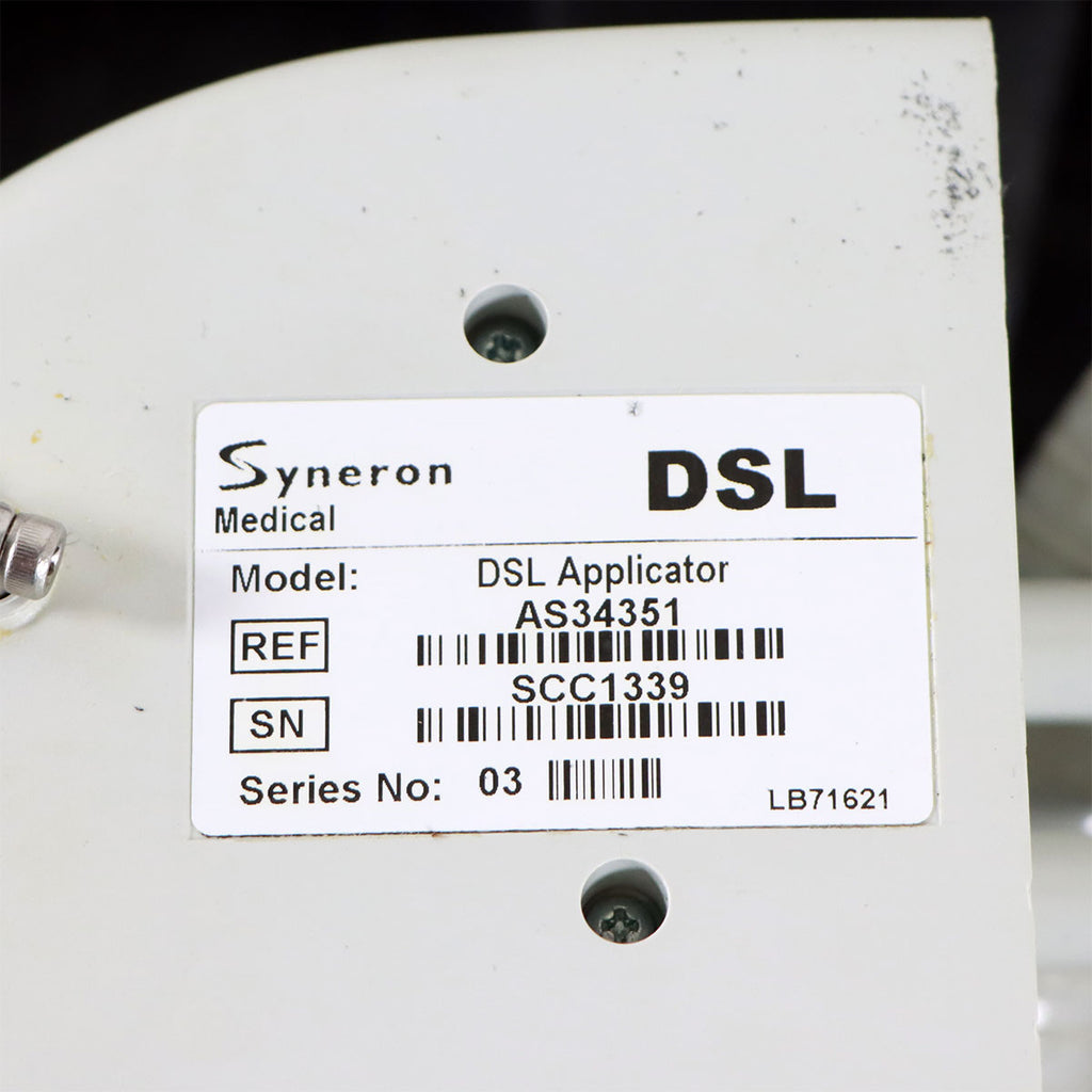 Syneron Elos DSL 810nm Diode Hair Removal Applicator Handpiece AS34351