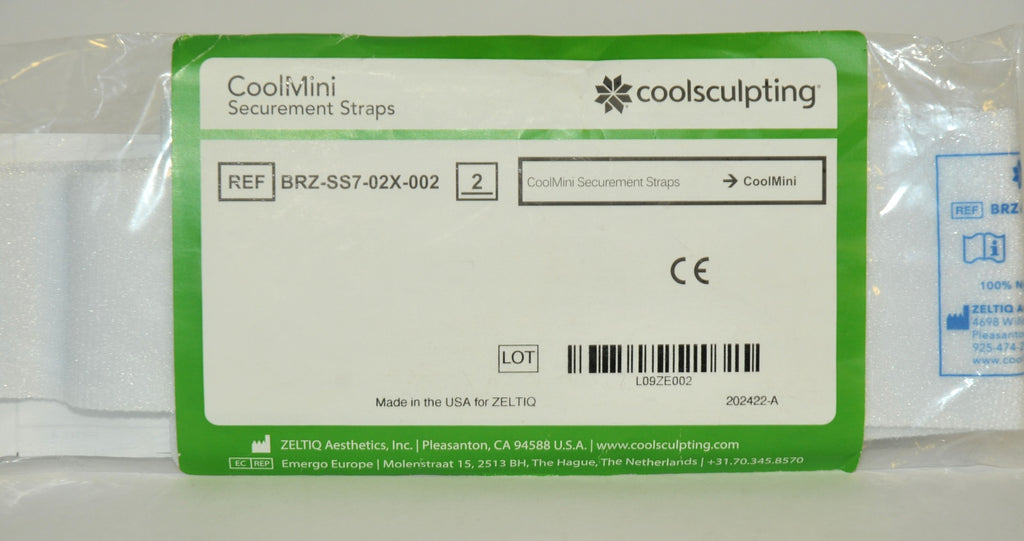ZELTIQ CoolSculpting CoolMini Securement Straps BRZ-SS7-02X-002 Cool Mini NEW