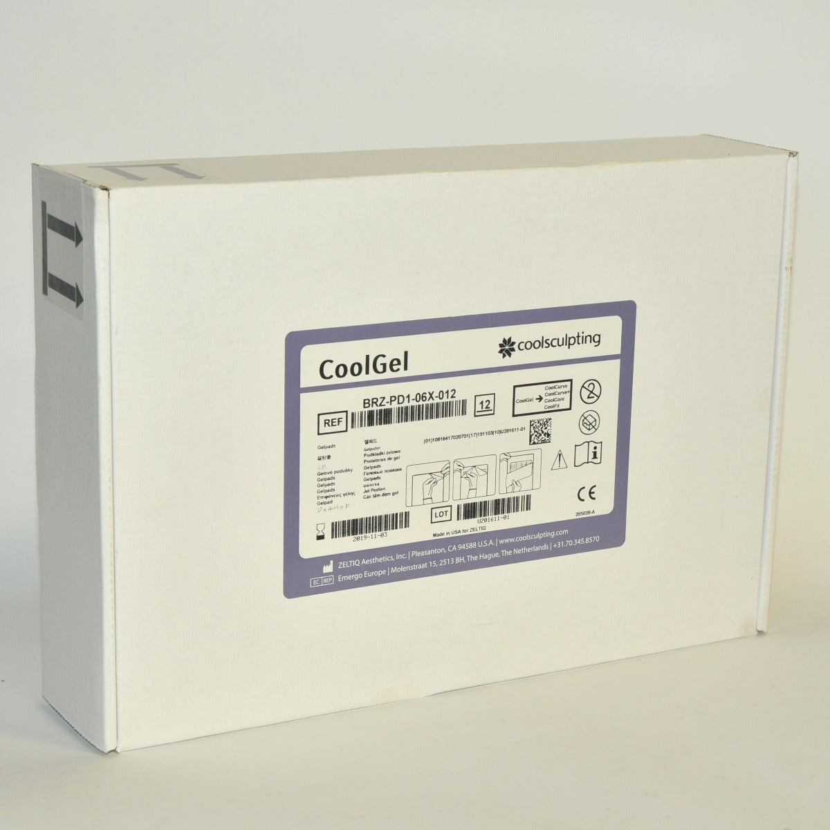 ZELTIQ CoolSculpting CoolGel BRZ-PD1-06X-012 CoolSculpt EXP 2019 x12 Pcs