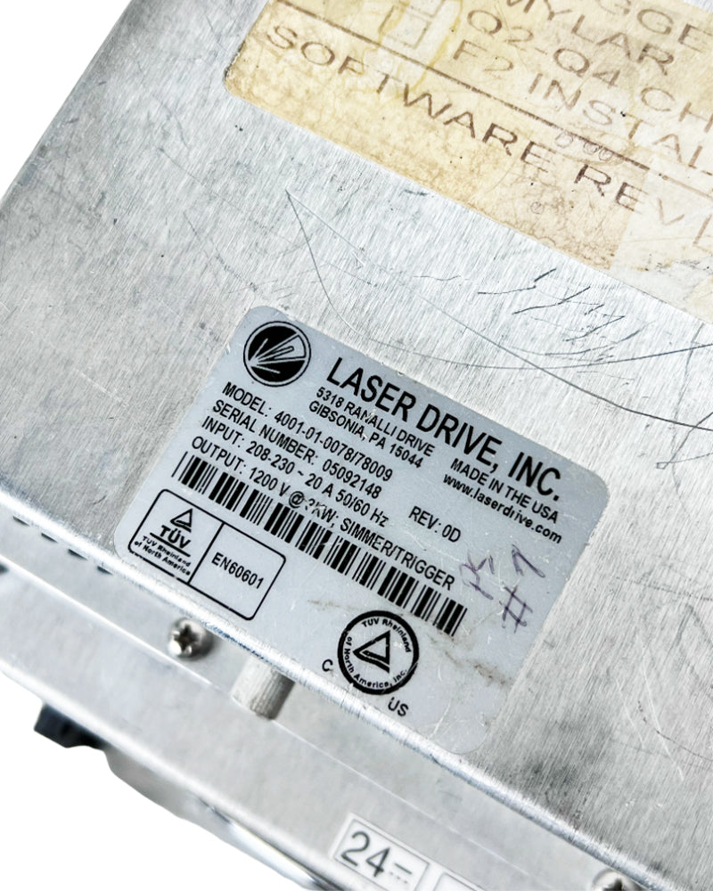 Candela VBeam2 Perfecta V Beam Laser HVPS Power Supply 4001-01-0078/78009