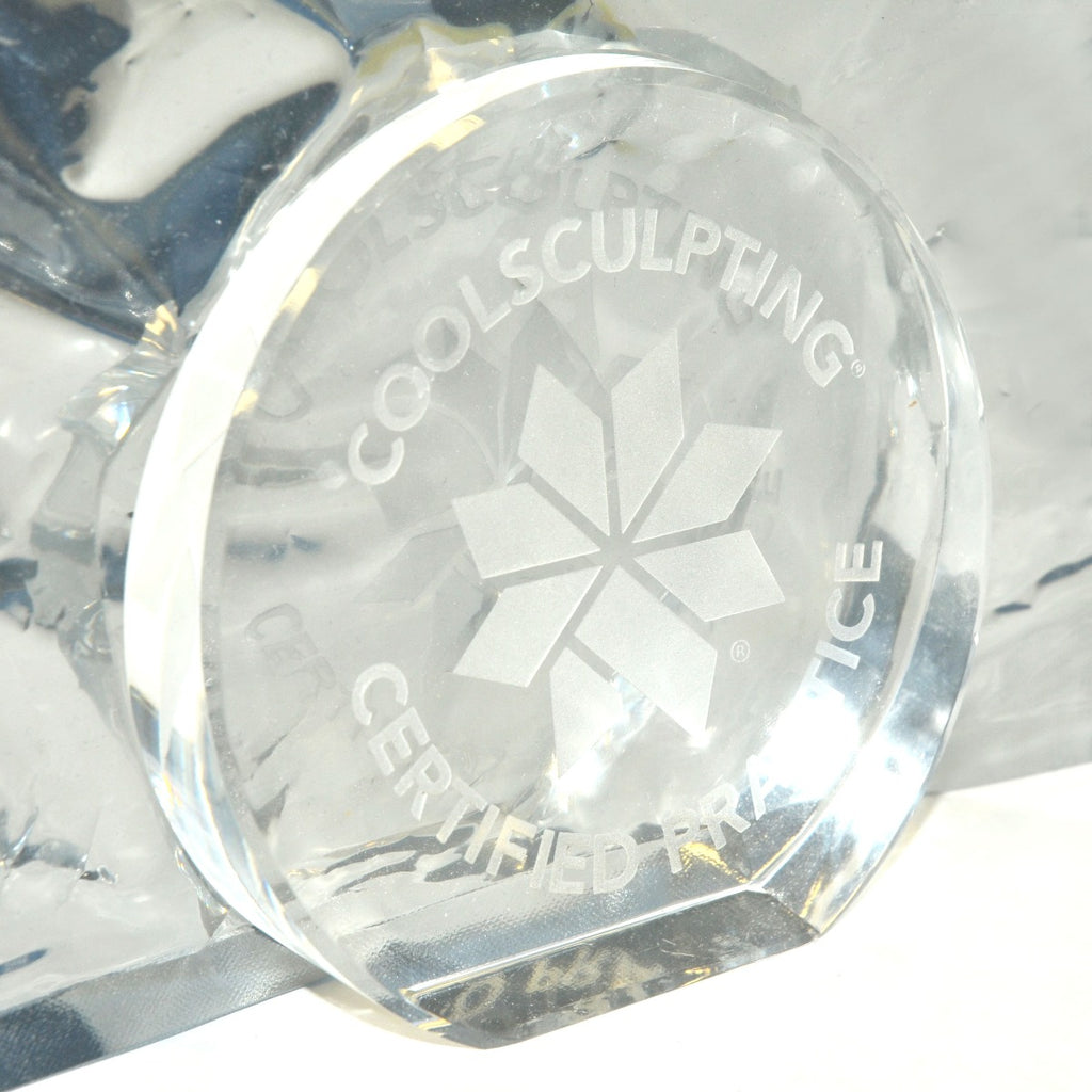 Zeltiq CoolSculpting CERTIFIED PRACTICE Advertising Glass Paperweight Marketing