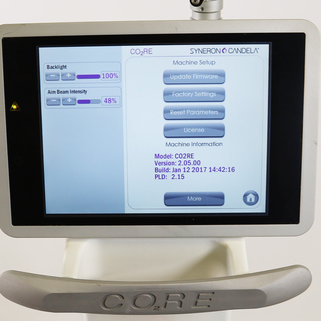 2017 Syneron Candela CO2RE Laser Wrinkle Reduction Skin Resurfacing System