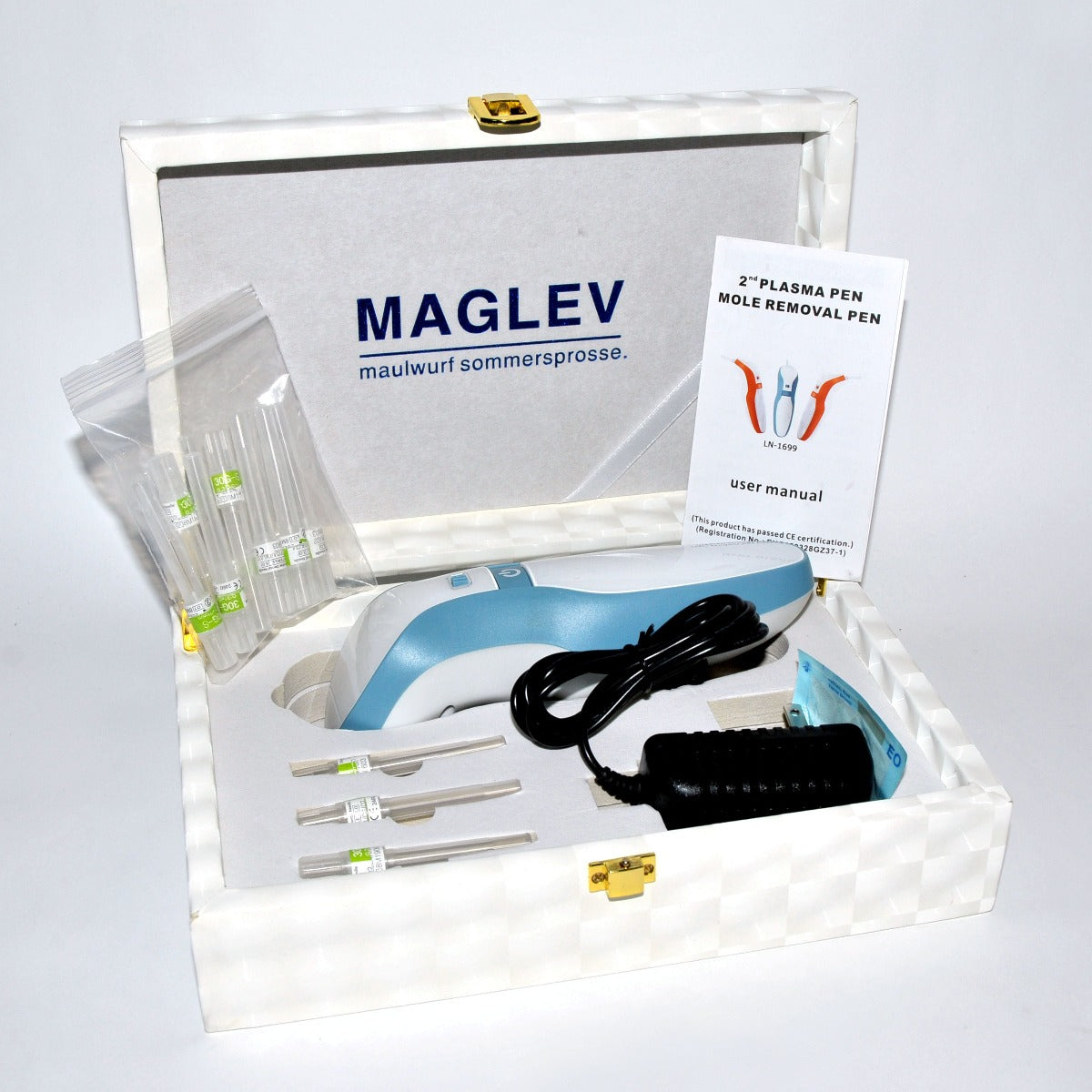 MAGLEV Mole Removal Pen Eyelid Lifting Skin Care Plasma Wrinkle Scar w Needles