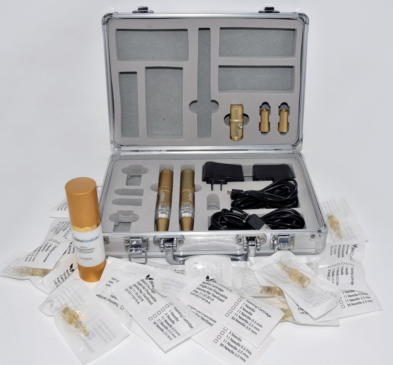 2 Gold Pens SkinStylus Microneedling Professional Kit Beautiful Skin Stylus DEMO