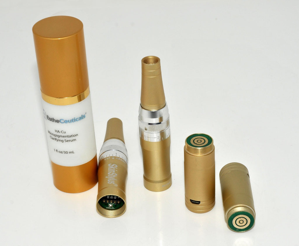 2 Gold Pens SkinStylus Microneedling Professional Kit Beautiful Skin Stylus DEMO