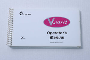 Candela VBeam Pulsed Dye Laser V Beam User Operator Manual REV G 8501-00-1510