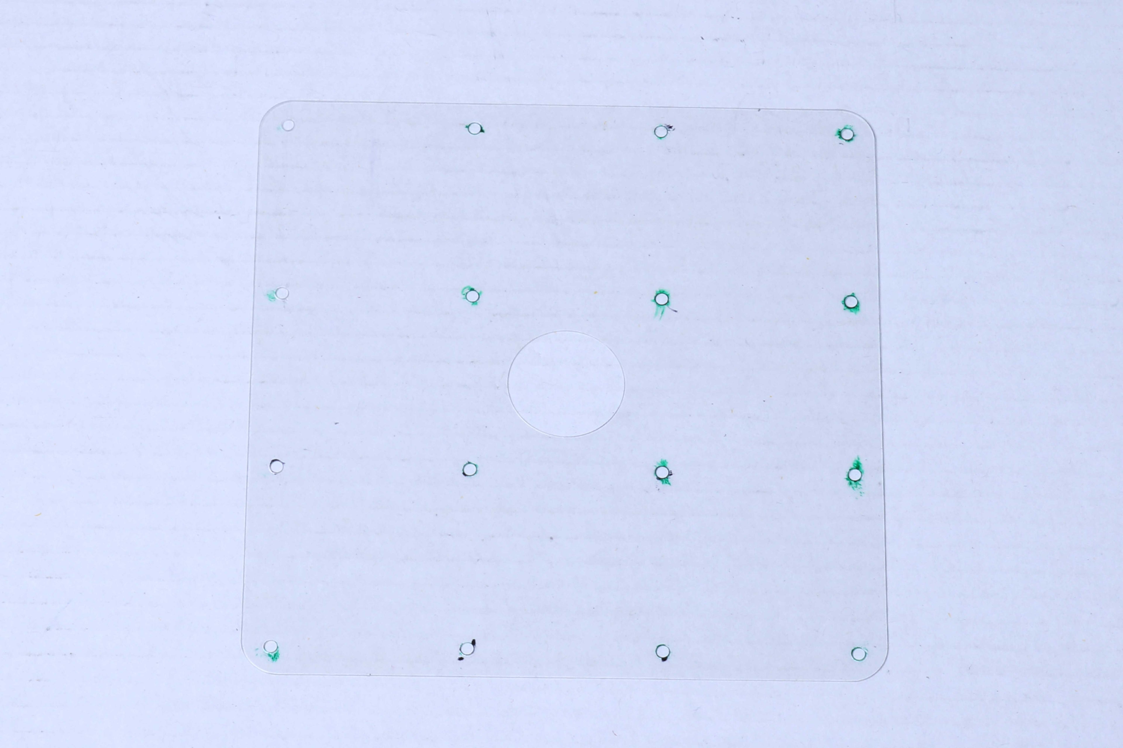 Solta LipoSonix Treatment Matrix Marking Template Stencil Large 6x6" Outline