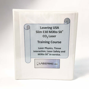 Lasering USA Slim E30 MiXto SX CO2 Quanta Laser Training Course Companion Binder