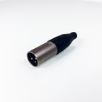 Amphenol AC3M Male XLR Interlock Nickel with Jaws Cable Clamp
