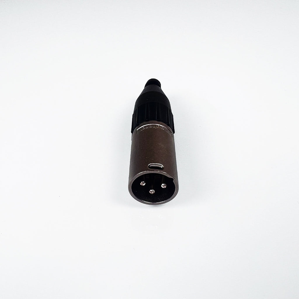 Amphenol AC3M Male XLR Interlock Nickel with Jaws Cable Clamp