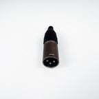 Amphenol AC3M Male XLR Interlock Nickel with Jaws Cable Clamp
