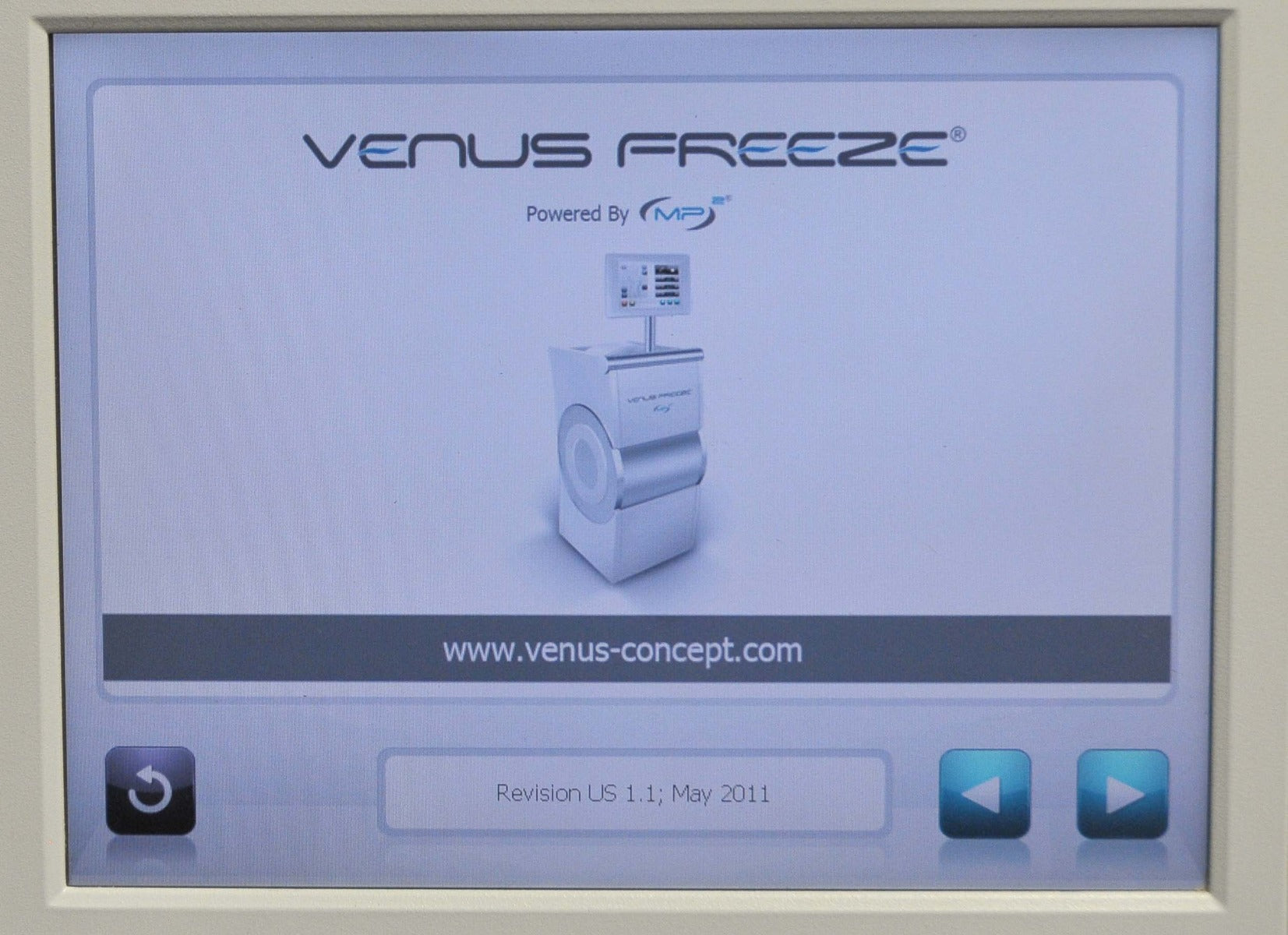 2011 VenusConcept MP2 FREEZE Skin Tightening Shape Radio Frequency Venus Concept