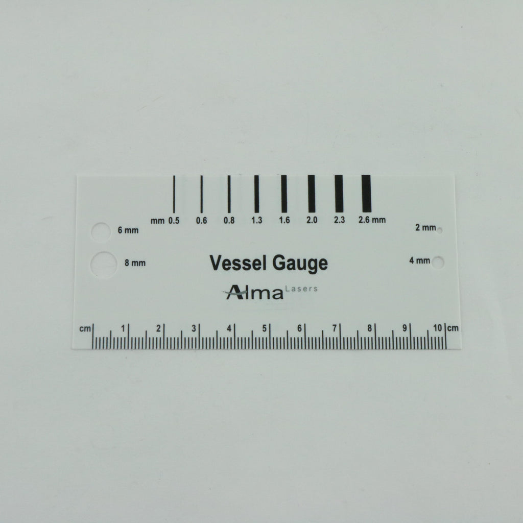 Alma Lasers Laser IPL Vascular Treatment Vessel Gauge Measuring Card