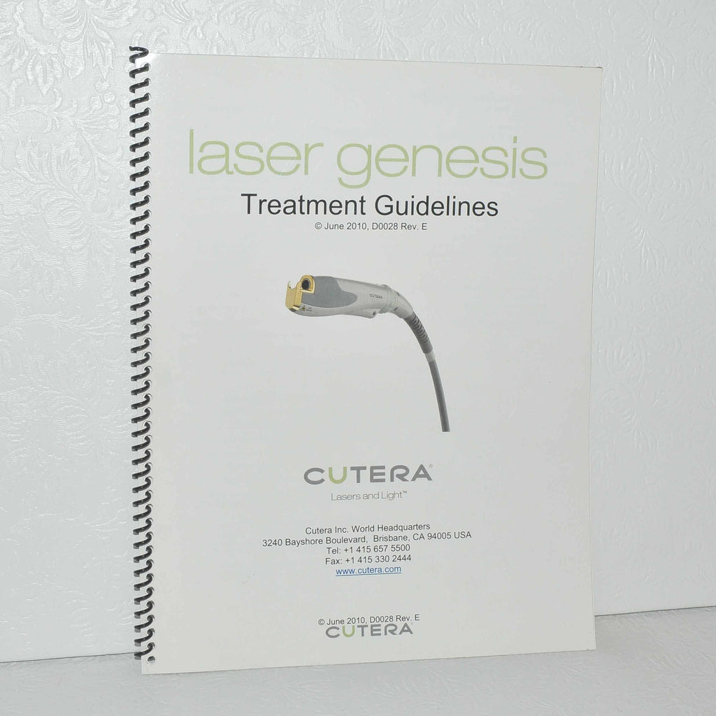 Cutera Laser Genesis Treatment Guidelines User Guide Operator Booklet D0028