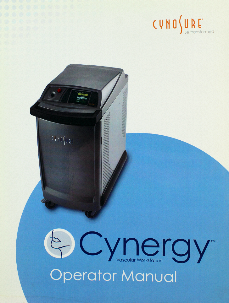 Cynosure Cynergy Operator Manual User 850-1065-000