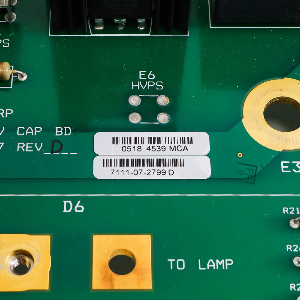 Candela GentleMax Pro HV Power Module Capacitor Board Label