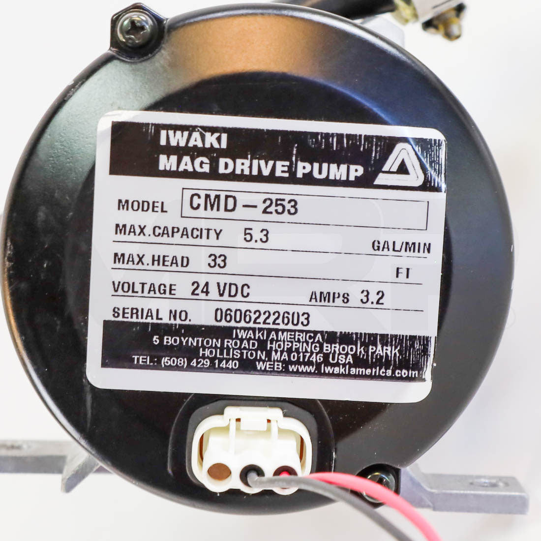 Candela VBeam Perfecta Mag Drive Pump Top Label