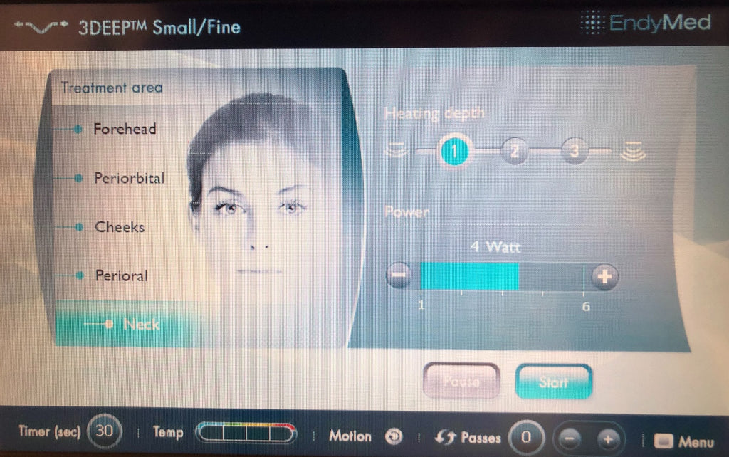 EndyMed PRO 3DEEP RF Body Contour Skin Face Tightening Intensif 2 Handpieces HP