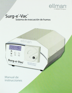 2015 Cynosure Ellman Surg-e-Vac Smoke Evacuator Operator Manual DIM-07-20 Rev. F