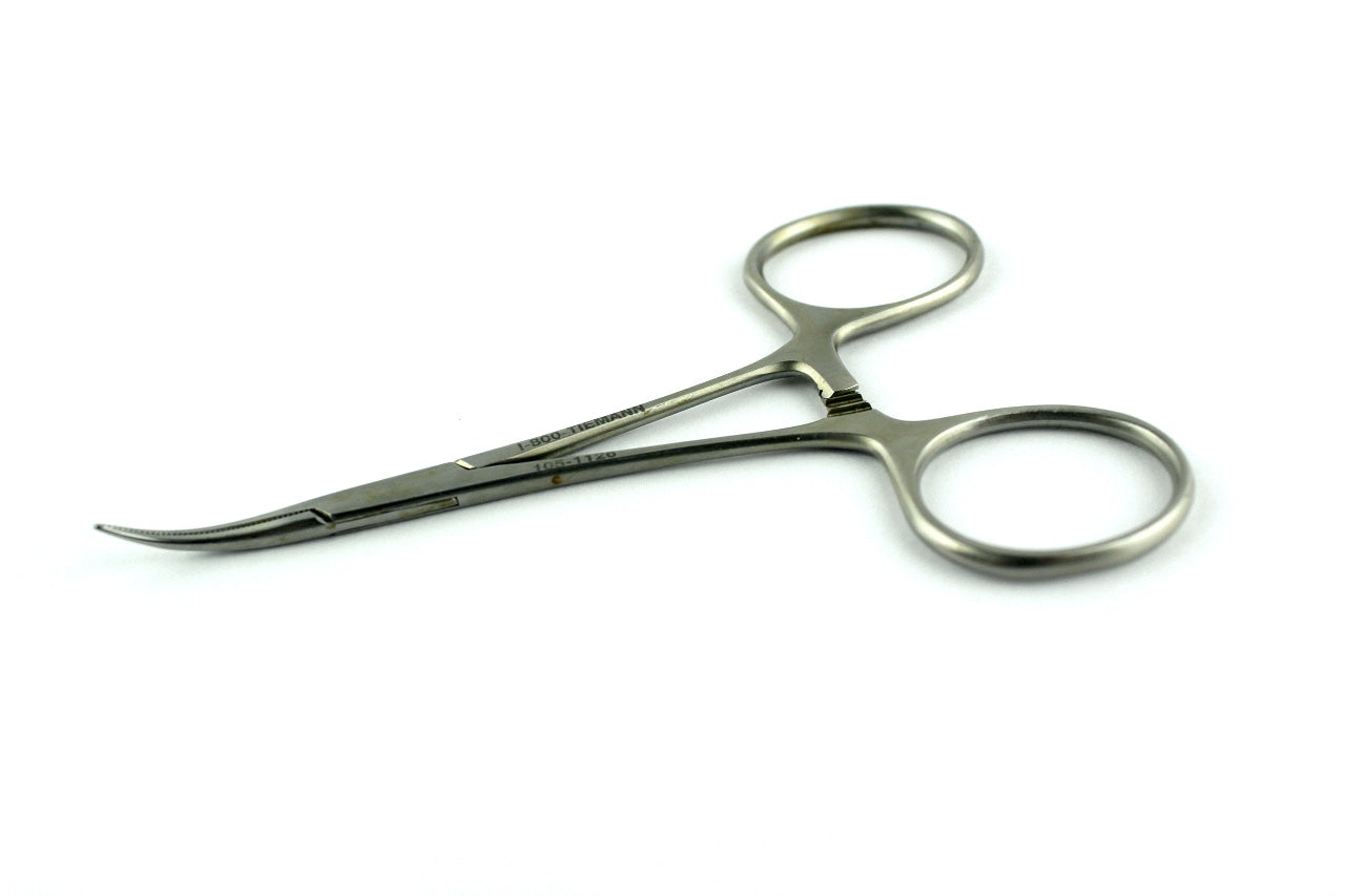 Tiemann Hemostatic Mosquito Forceps Stainless Steel Curved Serrated Tip