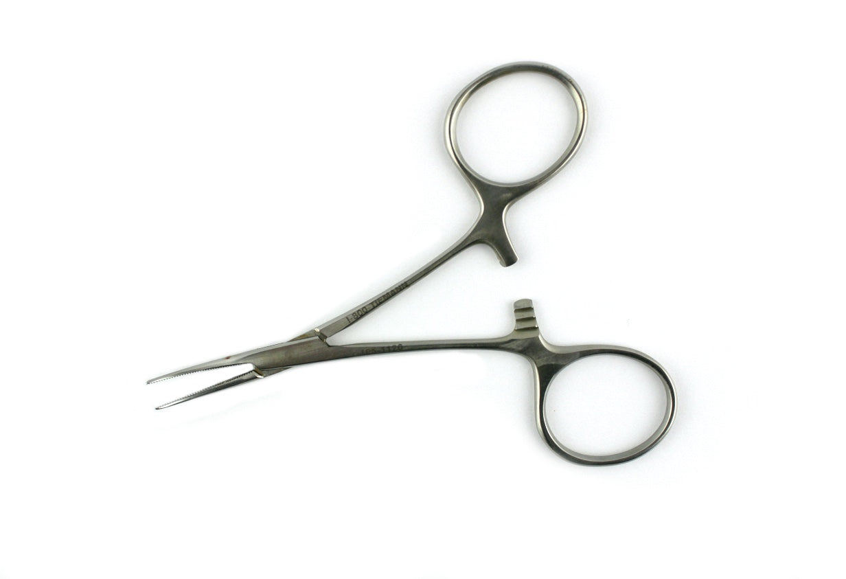Tiemann Hemostatic Mosquito Forceps Stainless Steel Curved Serrated Tip