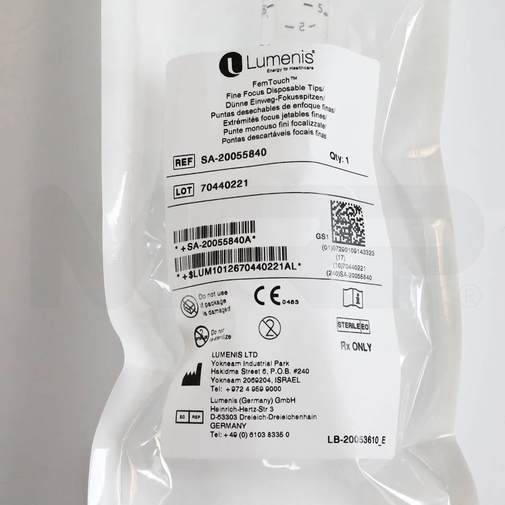 Lumenis FemTouch Fine Focus Disposable Tip Label