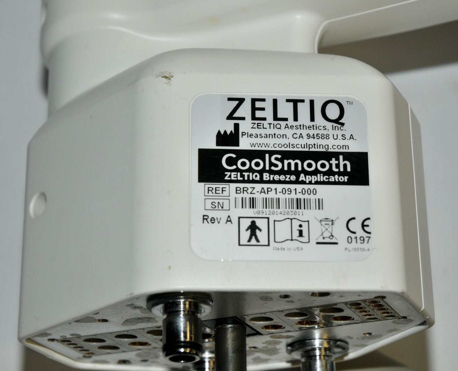 Zeltiq CoolSculpting CoolSmooth Breeze Vacuum Applicator BRZ-AP1-091-000 HP 2014