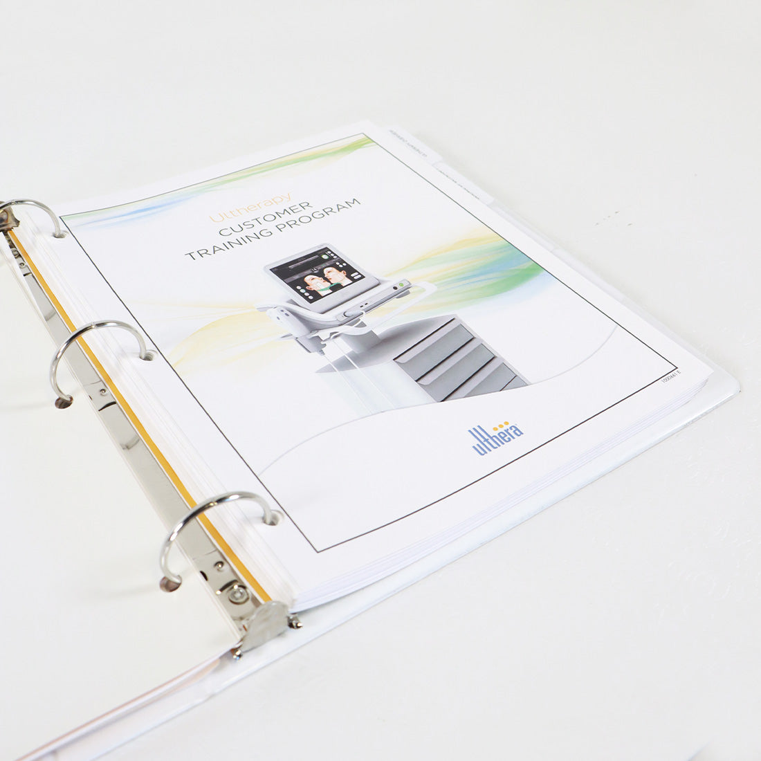 Ulthera Ultherapy 'See The Beauty Of Sound' Customer Reference Guide Binder