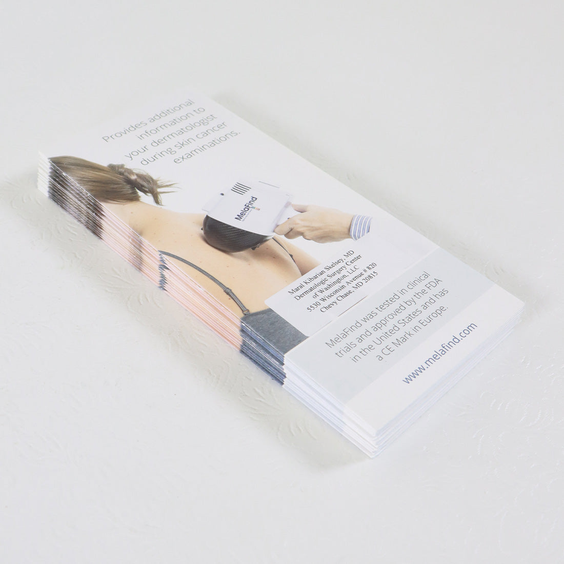2015 Mela Sciences MelaFind Tri-Fold Informational Pamphlet M100-BR-021 14x