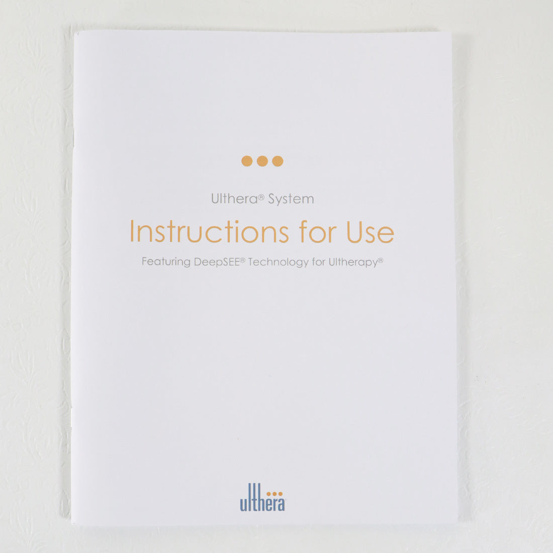 2015 Ulthera Ultherapy DeepSee Instructions for Use User Manual 1004125IFU Rev C