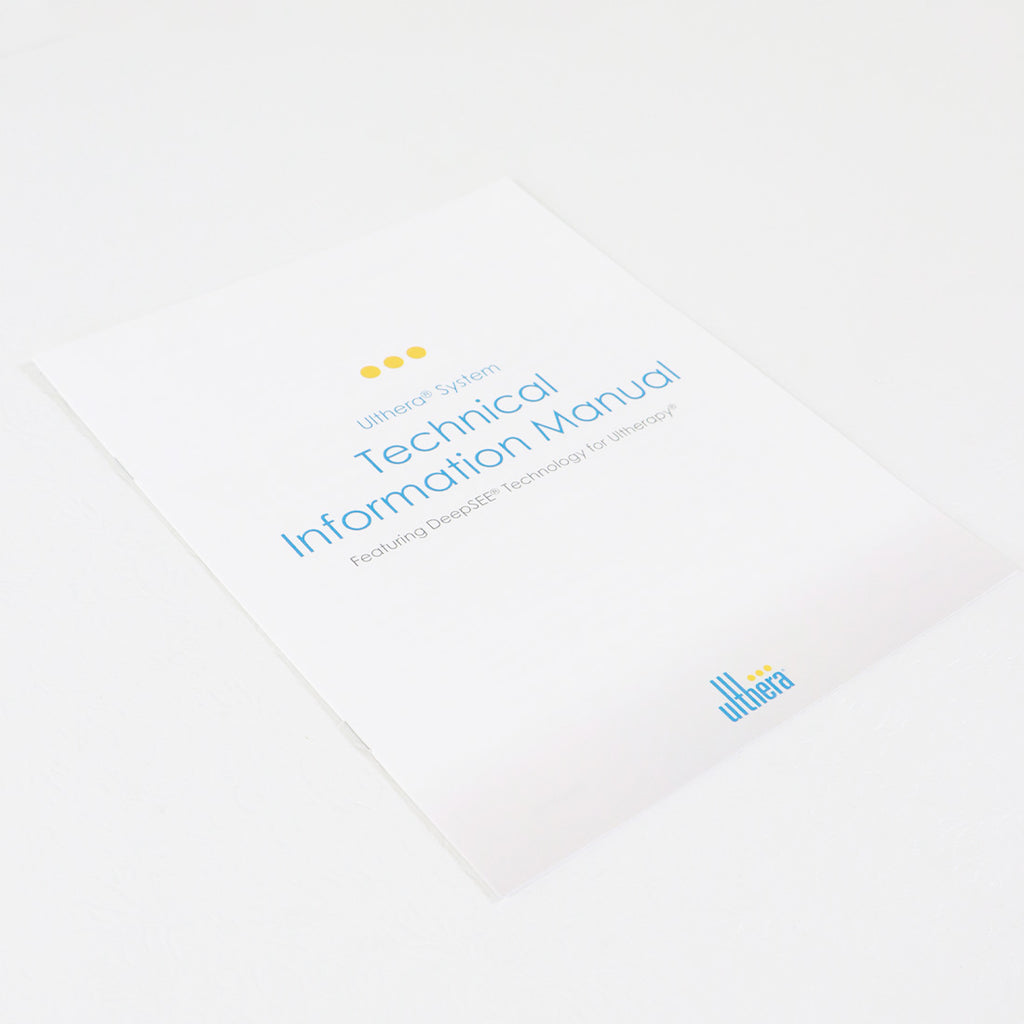 Ulthera DeepSEE System Technical Information Manual - 12 Pages - 1000933IFU Rev B