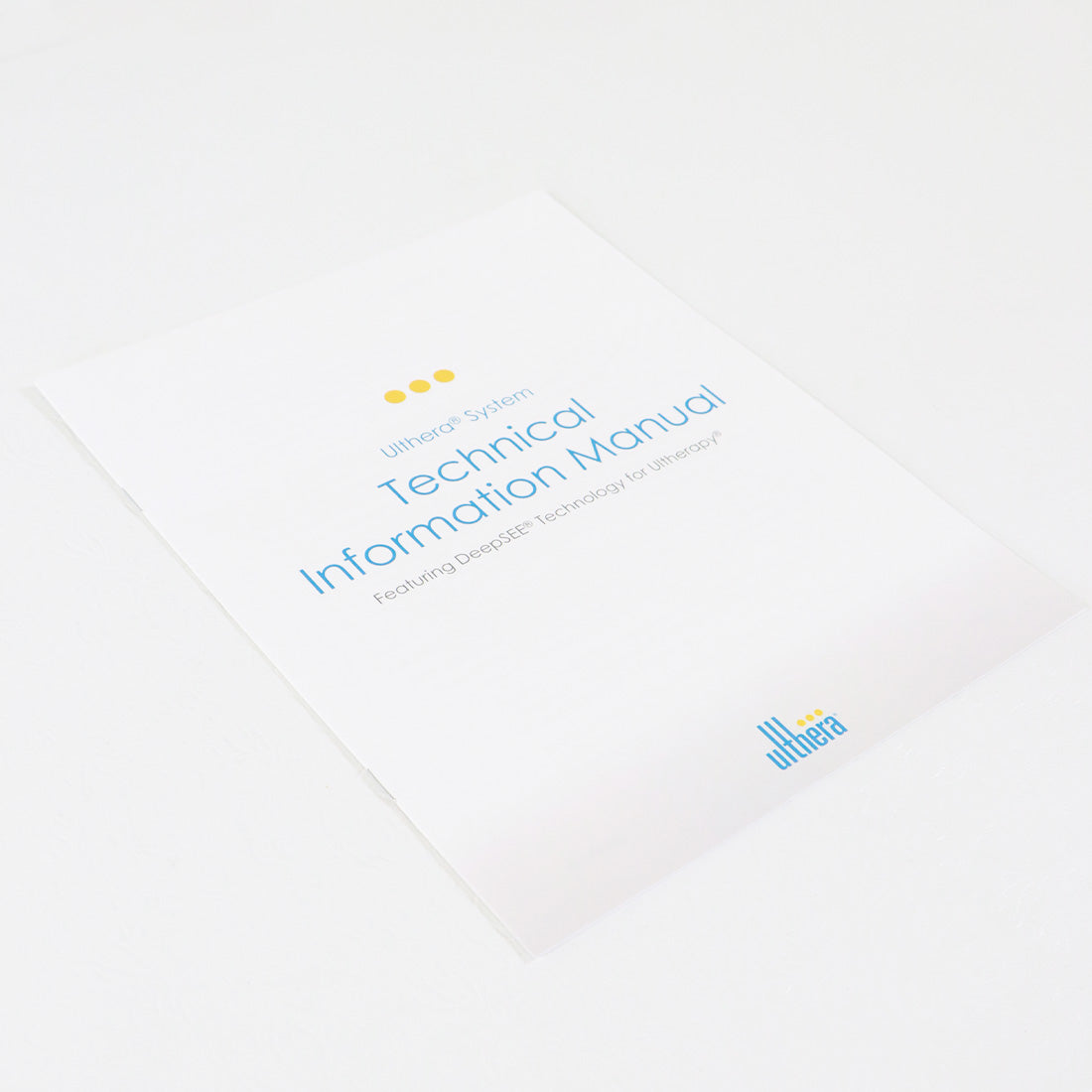 Ulthera DeepSEE System Technical Information Manual - 12 Pages - 1000933IFU Rev B