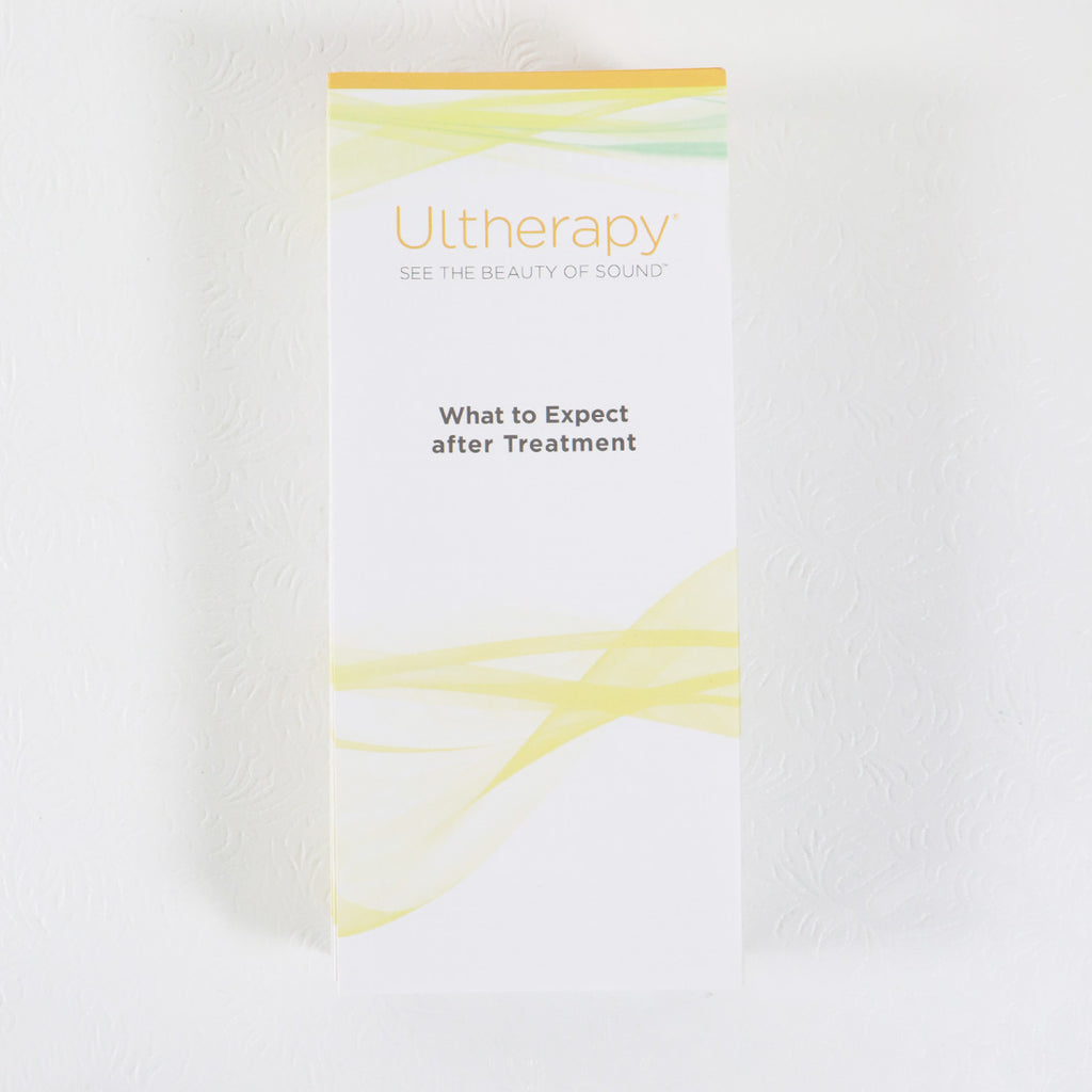 Ulthera Ultherapy Ultrasound Follow Up Post Treatment Patient Notes Brochure 38x