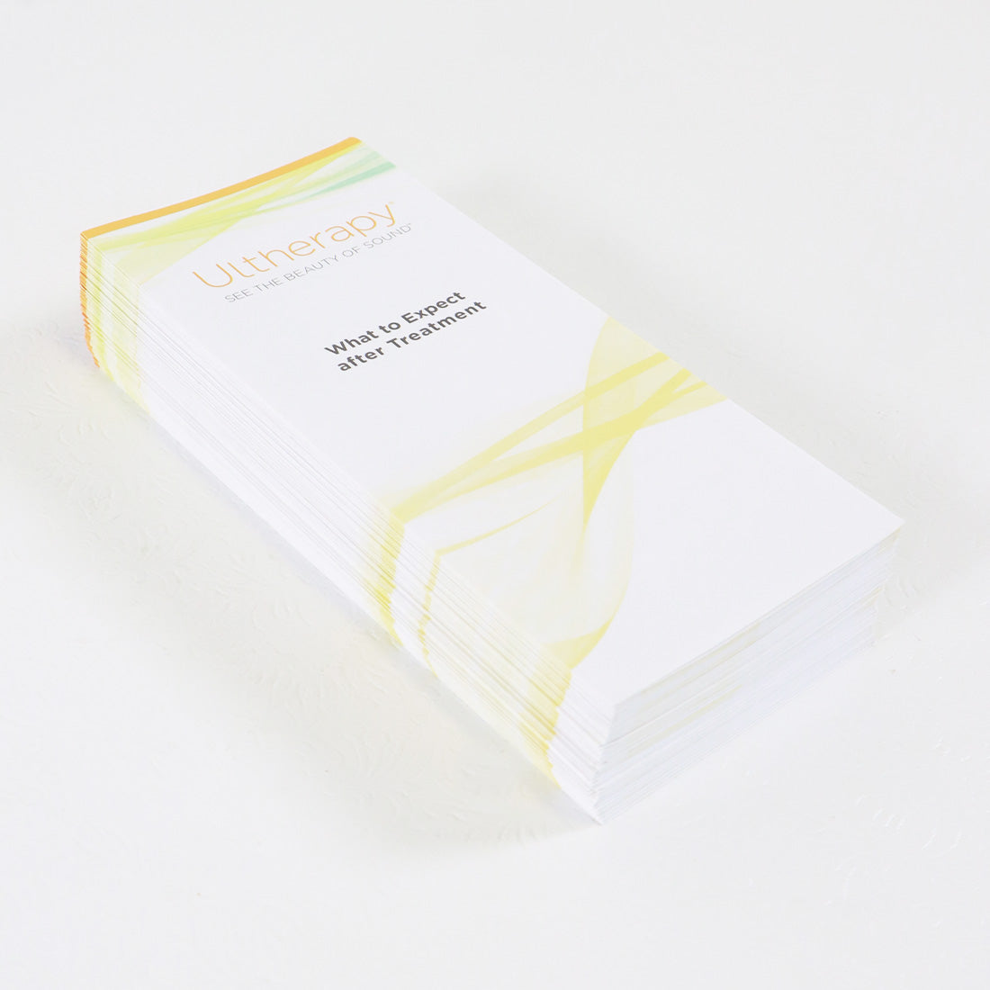 Ulthera Ultherapy Ultrasound Follow Up Post Treatment Patient Notes Brochure 50x